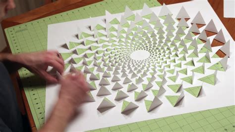 Cut Paper Optical Illusion