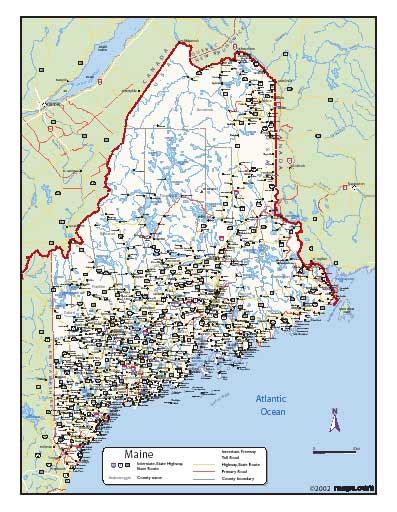 Map Of Maine Coastline Towns - Oconto County Plat Map