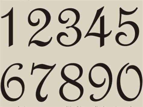 Cursive Numbers, Number Fonts, Letters And Numbers, Number Caligraphy ...