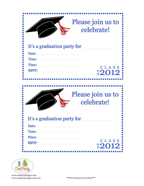 Graduation Party Invitation Templates Free Word – Mightyprintingdeals.com