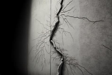 Premium Photo | Concrete wall with cracks