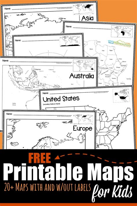 Free Printable Maps And Directions / Map Skills Worksheets - See a map ...