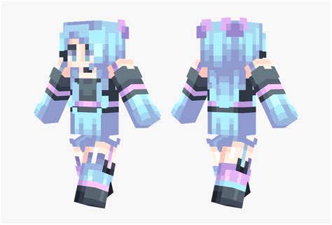 Pastel Blue Girl Minecraft Skin, HD Png Download , Transparent Png ...