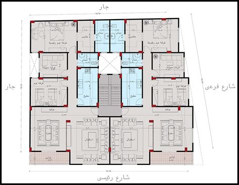 Residential building plan design :: Behance