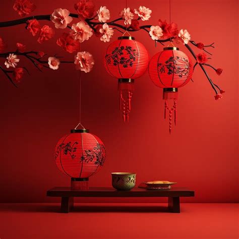 Premium Photo | Chinese new year lanterns