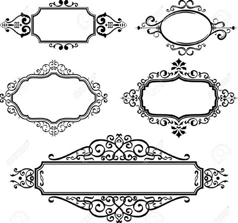 Scroll Frame Vector at GetDrawings | Free download