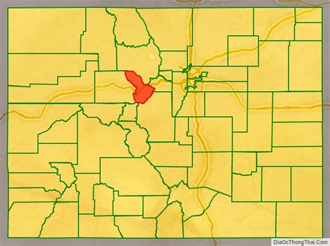 Map of Summit County, Colorado - Thong Thai Real