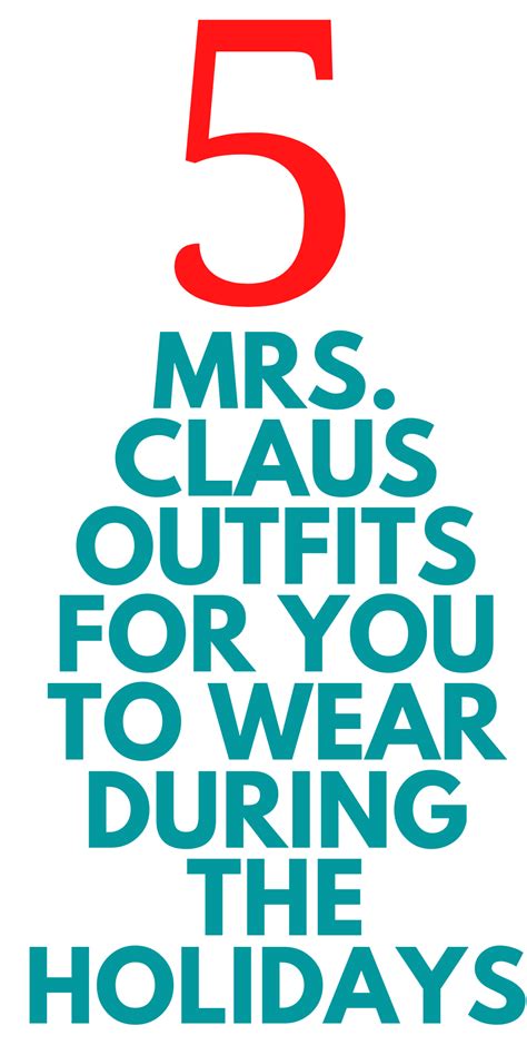 Mrs claus outfit ideas for you – Artofit