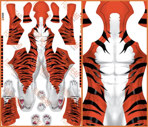 Tiger Pattern - Fur Head Design