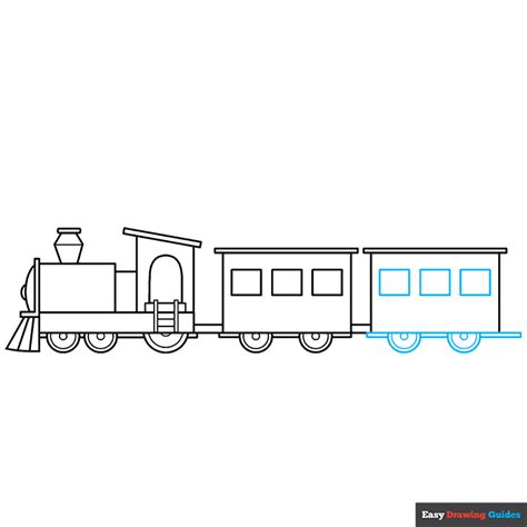 How to Draw an Easy Train - Really Easy Drawing Tutorial