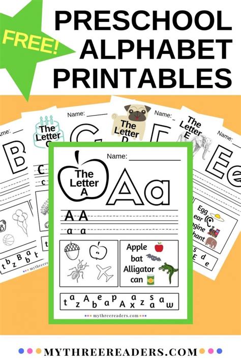 FREE 26 Preschool Printable Alphabet Worksheets A-Z