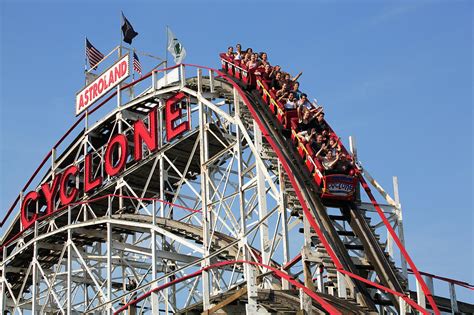 Cyclone Roller Coaster Coney Island Brooklyn New York City Photograph ...