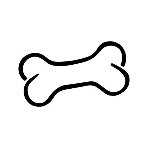 Dog Bone Outline Clip Art At Vector Clip Art Online | Images and Photos ...