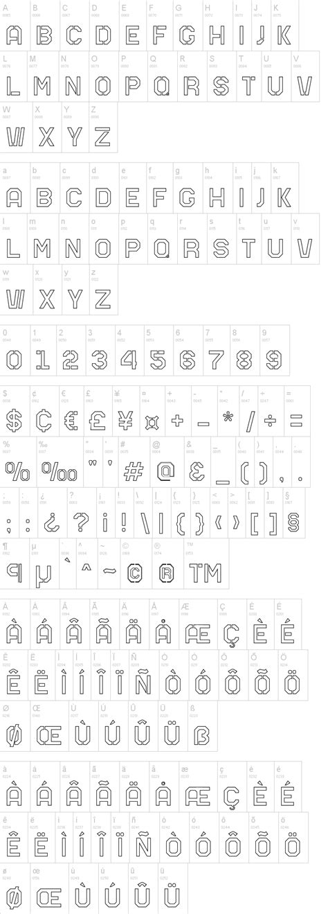 Mars Outline Font | dafont.com