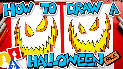 How To Draw A Halloween Face - Art For Kids Hub