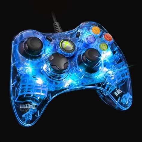 PDP Afterglow Wired Controller for Xbox 360 - Blue - microsoft_xbox_360 ...