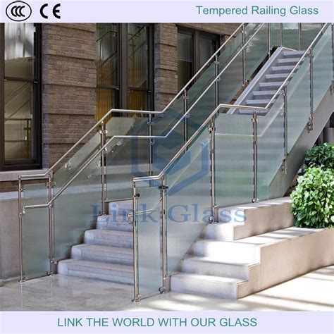 12mm 15mm Indoor Frosted Tempered Glass Railing - China Tempered ...