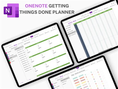 Onenote Digital Planner Onenote Template Project Planner - Etsy