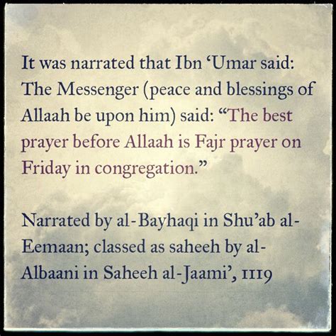 Fajr on friday | Good prayers, Jesus peace, Islam hadith