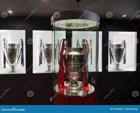 Liverpool FC Champions League Trophies Editorial Photo - Image of ...