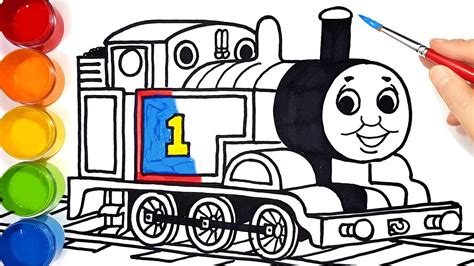 Thomas Train Drawing For Kids