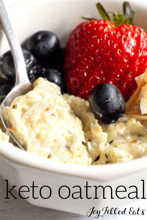 Keto Oatmeal - Low Carb, Gluten-Free, Grain-Free, Sugar-Free, THM S ...