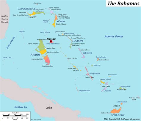 Large Detailed Political And Administrative Map Of Bahamas Bahamas ...