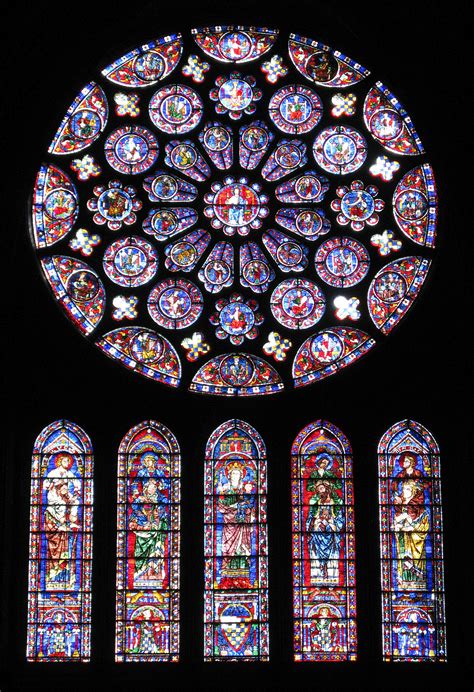 South Rose Window, Chartres Cathedral (Illustration) - World History ...