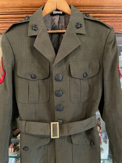 USMC OFFICERS SERVICE Uniform Gunnery Sergeant Jacket $98.95 - PicClick AU