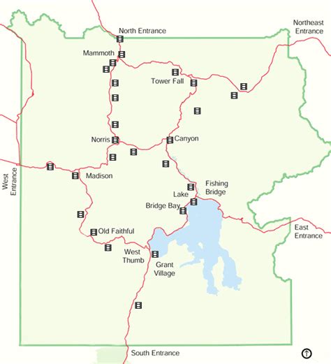 Detailed Map Of Yellowstone - Draw A Topographic Map