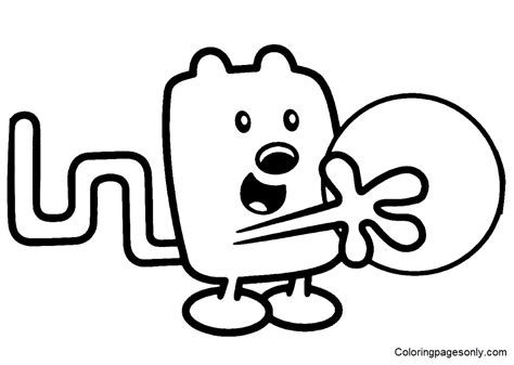 mr wombat coloring page ideas wow wow wubbzy ready for download