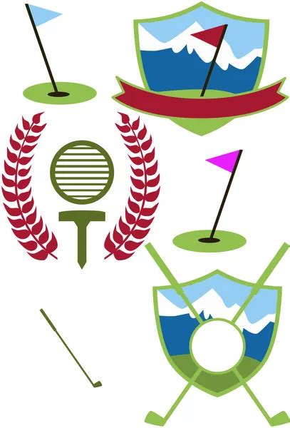 Golf crest logo Vector Art Stock Images | Depositphotos