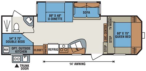 5Th Wheel Travel Trailer Floor Plans - floorplans.click