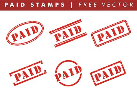 Paid Stamp Vector Art, Icons, and Graphics for Free Download