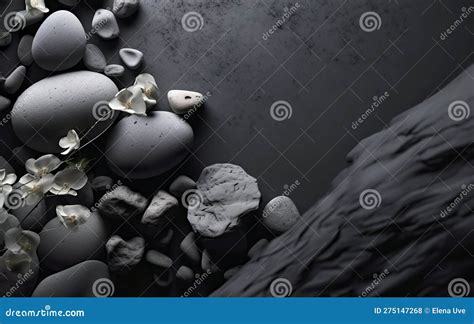 Aesthetic Dark Nature Wallpaper Design. Stock Illustration ...