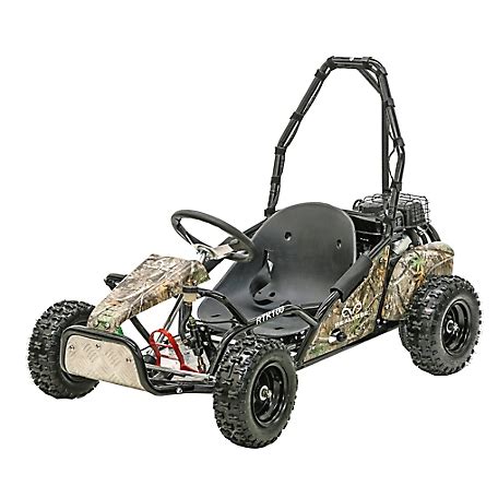 Coleman Powersports 98cc Gas-Powered Single Seat Go Kart, RTK100 at ...