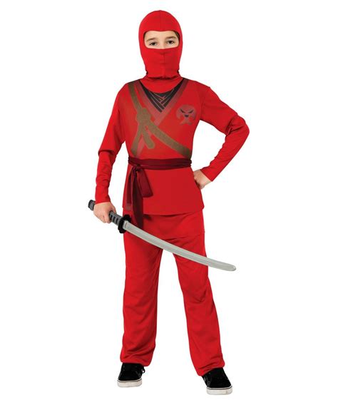 Ninja Kids Halloween Costume Red - Boys Ninja Costumes