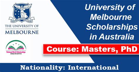 University of Melbourne Scholarships 2023-24 in Australia [Fully Funded]