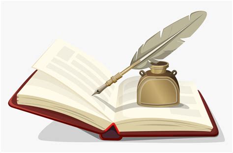 Book And Quill Png, Transparent Png - kindpng