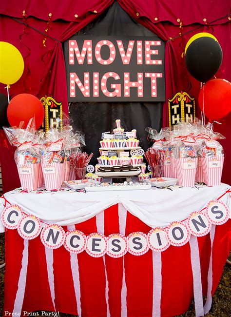 Backyard Movie Night Decorations - Image to u