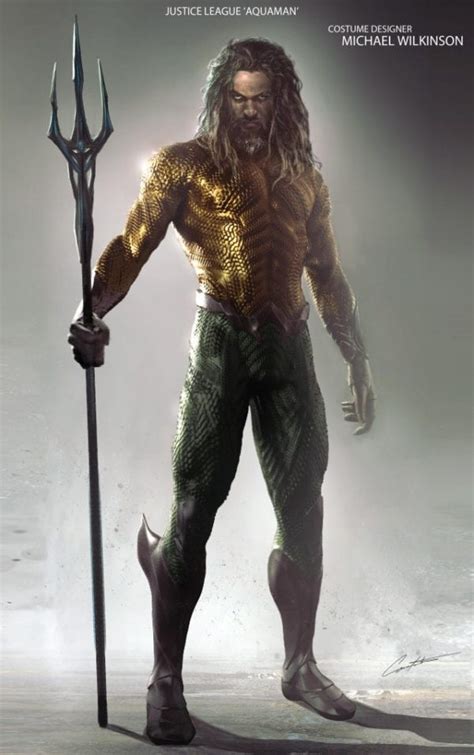 Justice League concept art features a more comic book accurate Aquaman ...