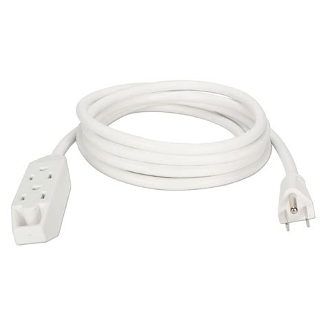 QVS 3-Outlet 3-Prong Power Extension Cord PC3PX-15WH B&H Photo