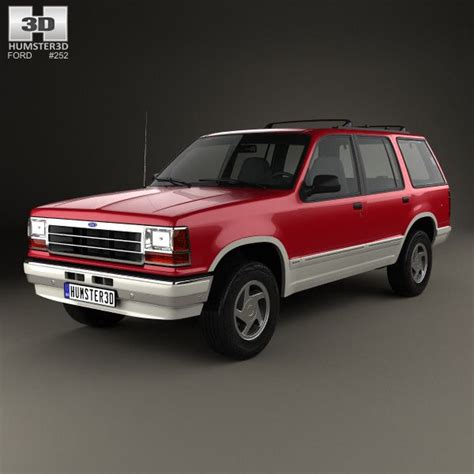 3D model of Ford Explorer 1990 | Ford explorer, Ford, Car