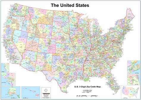 Us Zip Code Map Printable - Printable US Maps