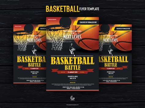 Free Basketball Flyer Design Template For 2020 - Graphic Google - Tasty ...