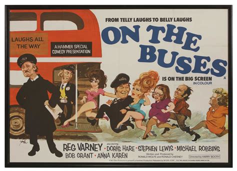 A film poster for 'On the Buses' | Barnebys