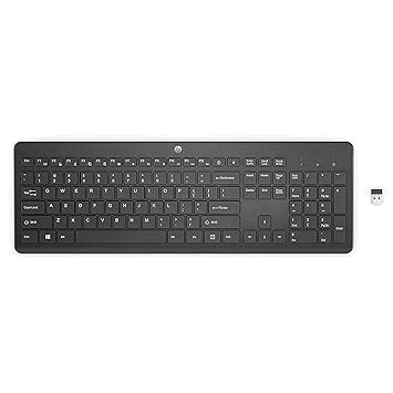 HP 230 Wireless Keyboard - Wireless Connection - Low-Profile, Quiet ...