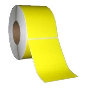 Yellow 4 x 6" Thermal Transfer Labels - Printcore Inc.