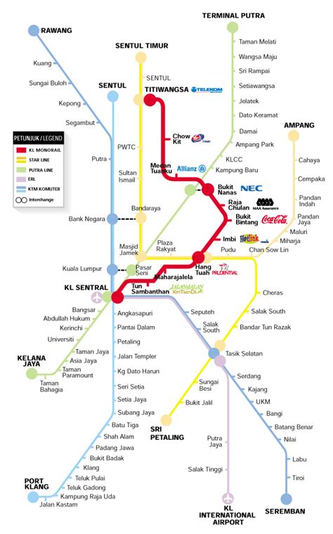 Malaysia Lrt Station Map