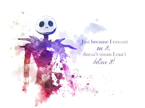 Nightmare Before Christmas Quote ART PRINT Jack and Sally, My dearest ...